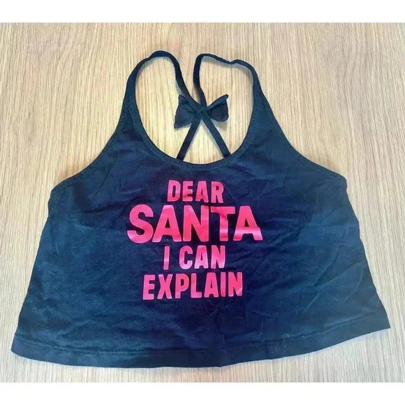 Victoria’s Secret Dear Santa Crop Top size Small - Picture 1 of 7